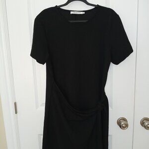 Black dress - cocktail slimming- easy care .